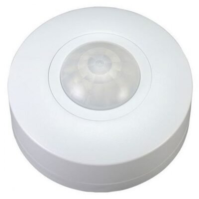 Scolmore OVIA Surface Mounted 360 Degree Compact PIR – IP44 – White Sensor